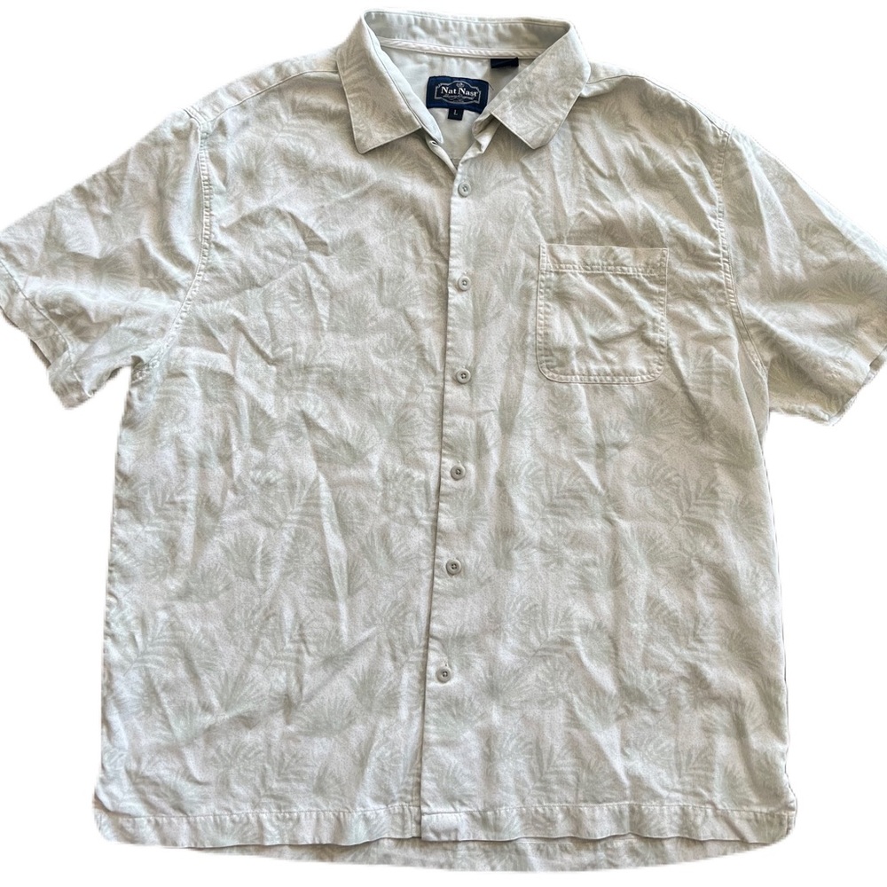 Nat Nast | Hawaiian Shirt | Silk & Cotton |  size large
